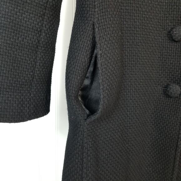 Marciano Wool Blend Knee Length Coat Black Small - Picture 3 of 7